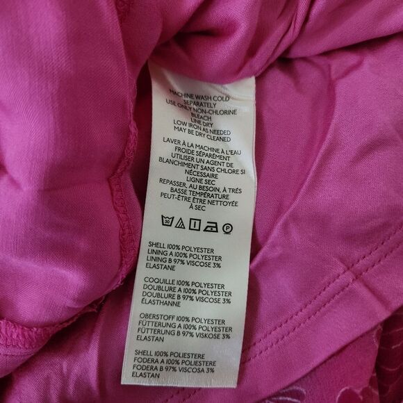 Free People Silver Honey Mini Wrap Dress Shell Print Berry Combo Pink Size Large - Picture 10 of 14